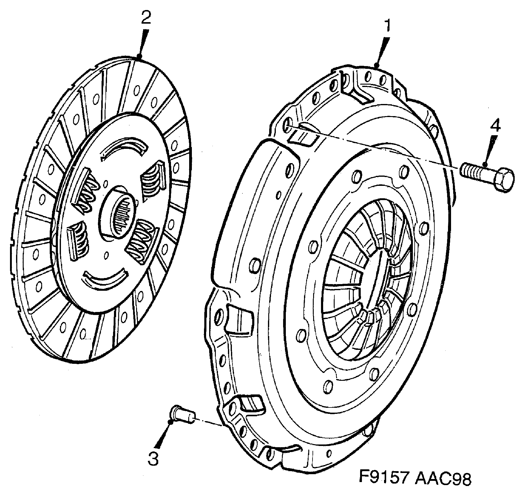 SAAB 53 37 589 - Нажимной диск сцепления avtokuzovplus.com.ua