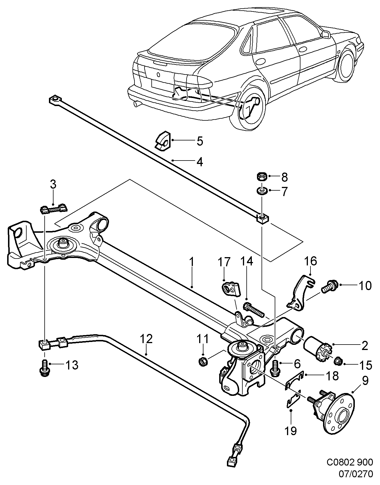 Kawe 8500 65829 - Втулка, балка моста autodnr.net