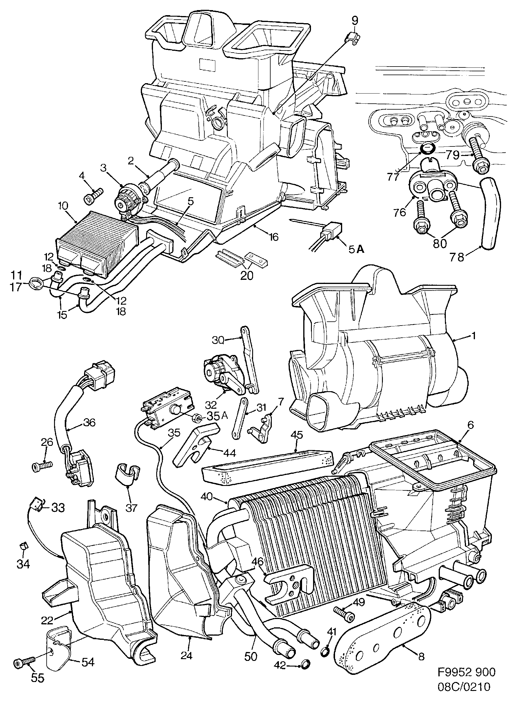 SAAB 4230645 - Блок управління, кондиціонер autocars.com.ua