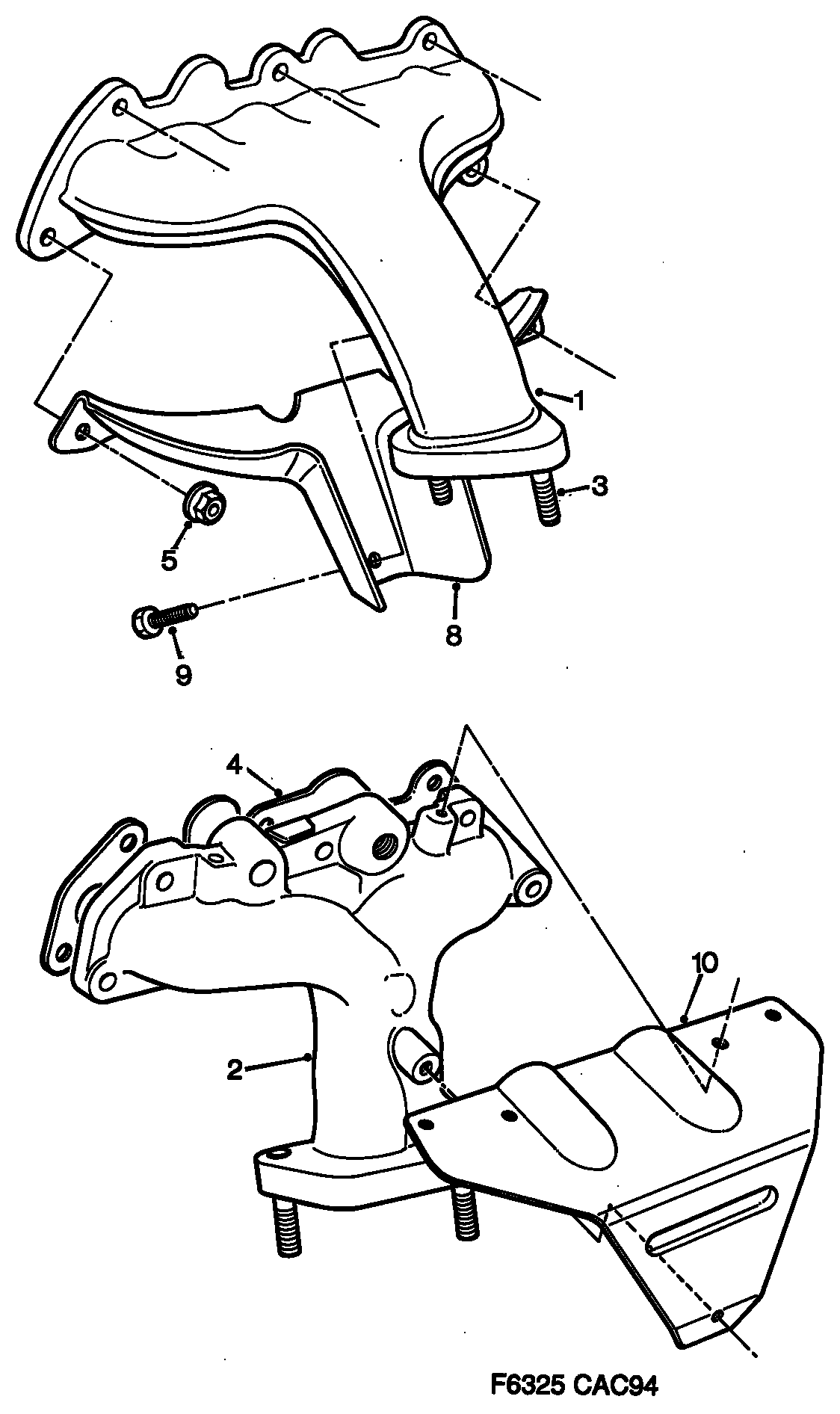 Opel 4503652 - Прокладка, випускний колектор autocars.com.ua