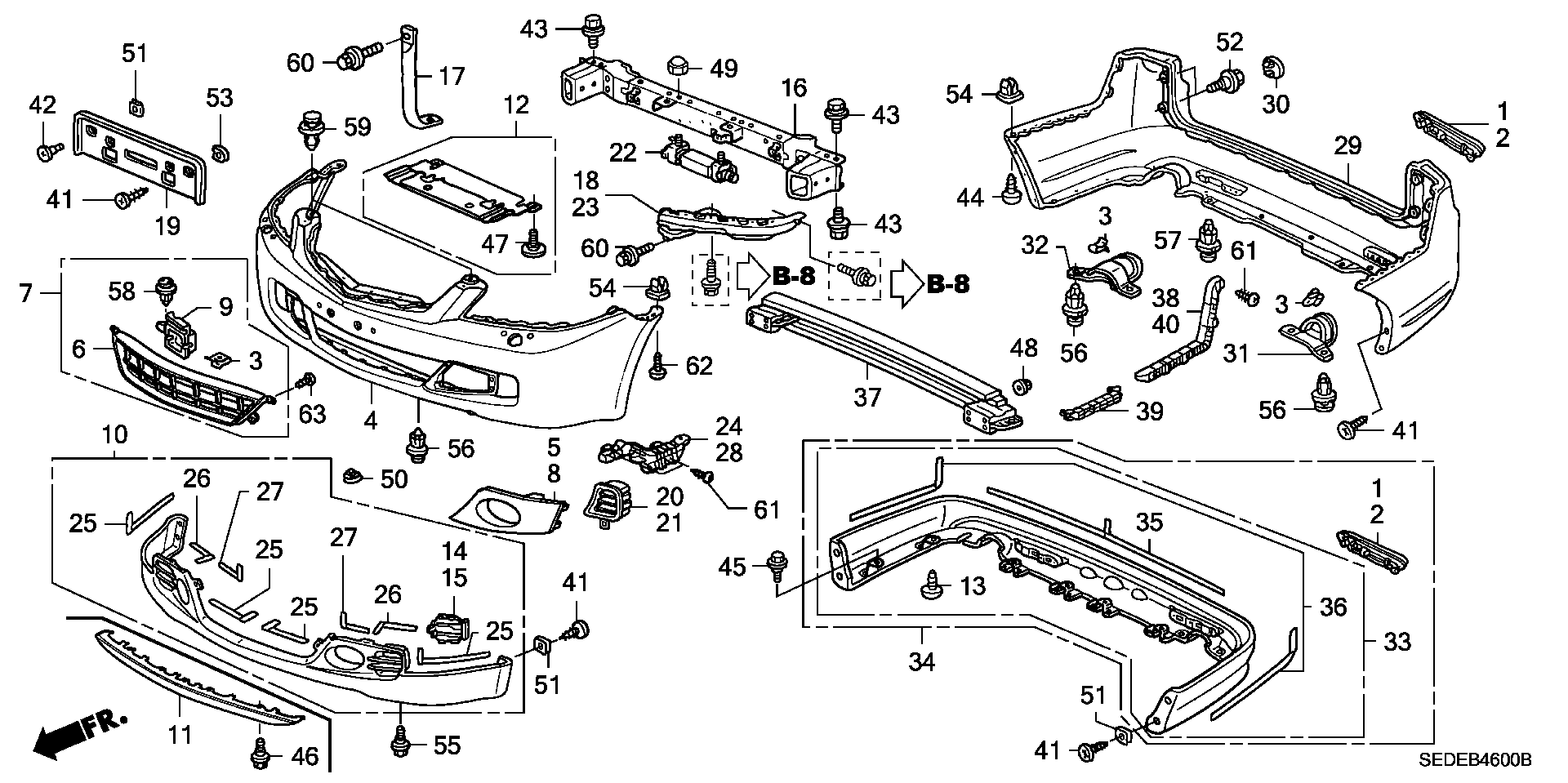 Крепление переднего бампера хонда срв 3. Крепление переднего бампера хонда аккорд 8. Honda zest je1 2010 разбор. Боковая часть передн. Крепление переднего бампера хонда цивик 4д.