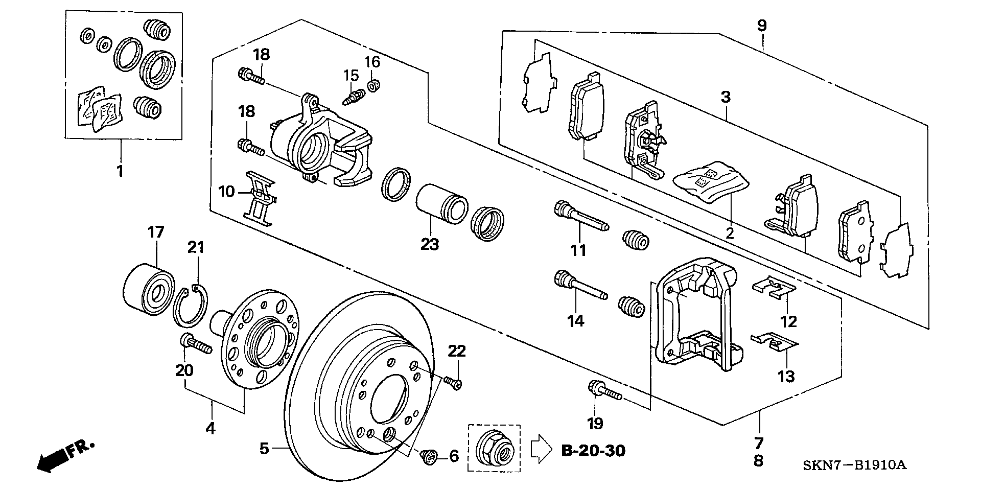 Brake Engineering PA1941 - Тормозные колодки, дисковые, комплект autodnr.net