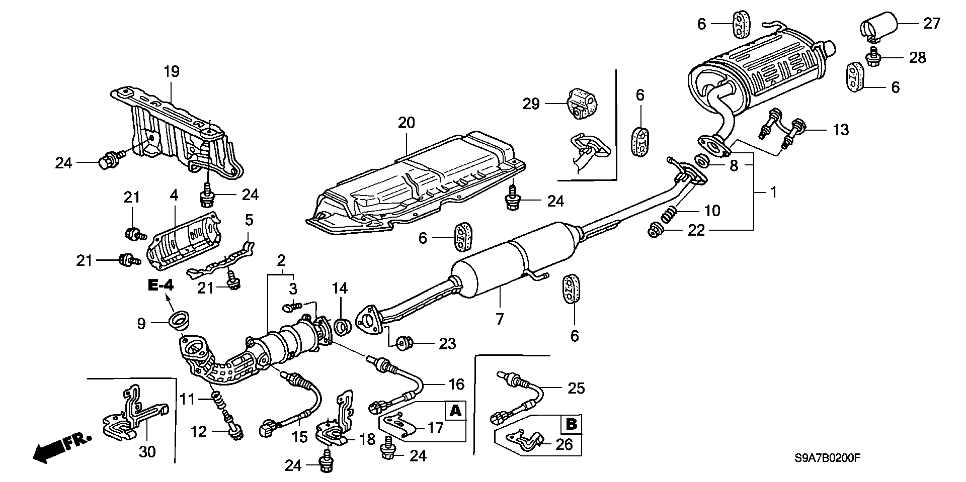 Honda 18229-S6D-901 - Кільце ущільнювача, труба вихлопного газу autocars.com.ua