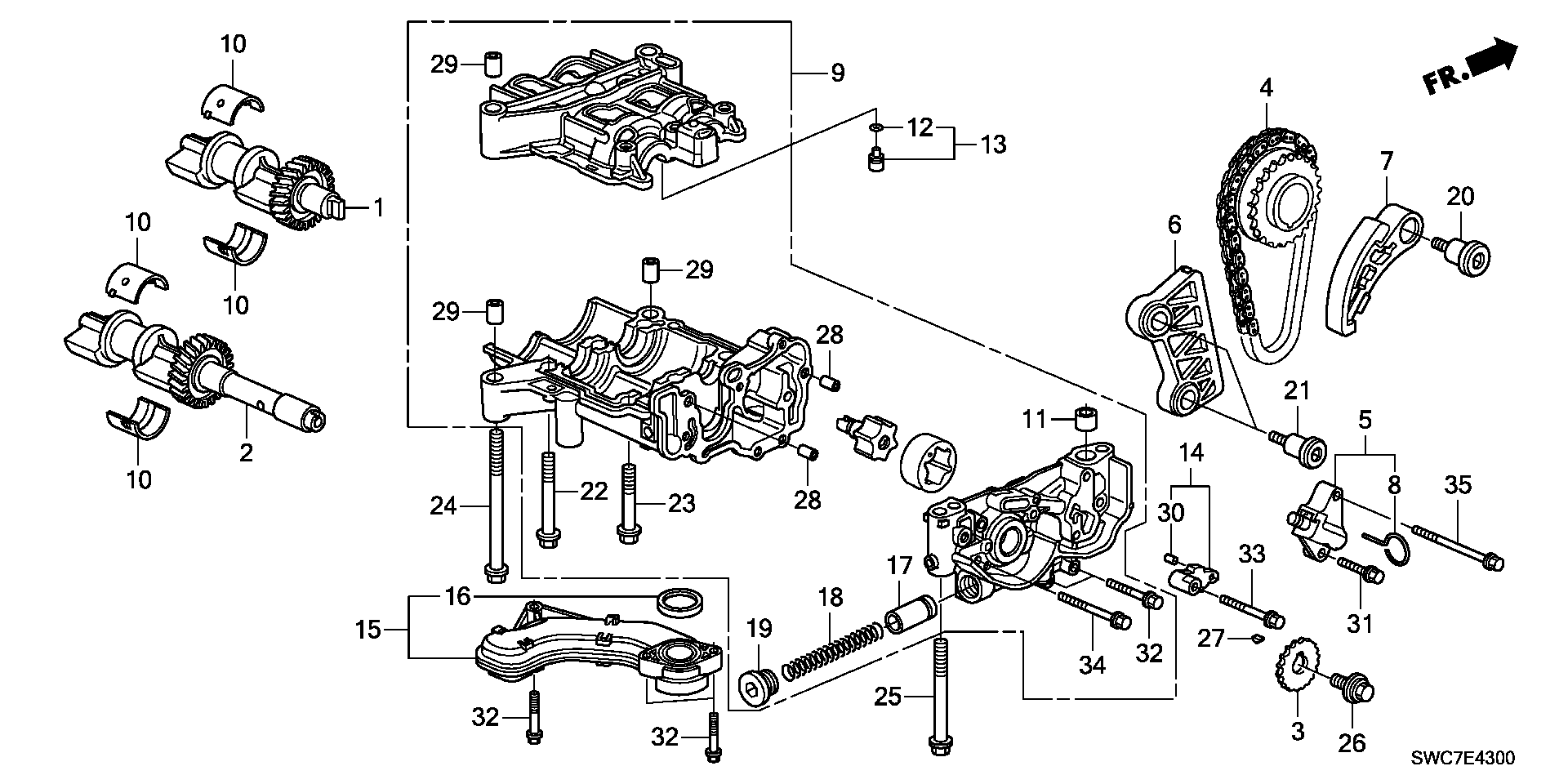 Febi Bilstein 183482 - Планка успокоителя, цепь привода-масляной насос autodnr.net