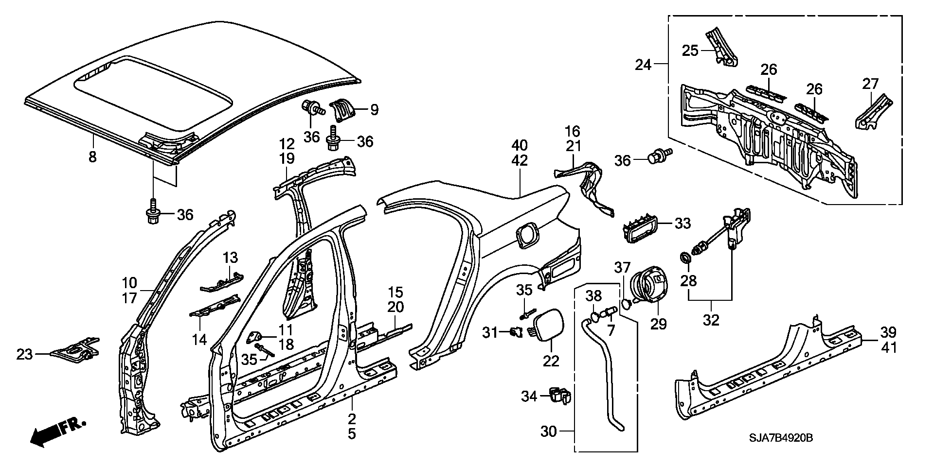 Honda 9500202080 - Система выпуска ОГ avtokuzovplus.com.ua