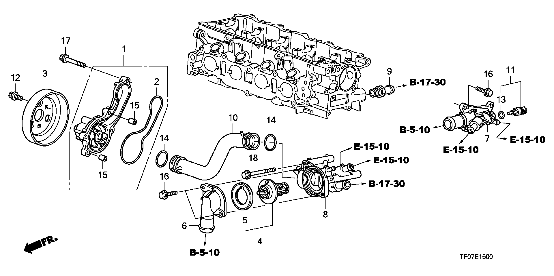 Honda 19222-RB0-003 - Прокладка, водяний насос autocars.com.ua