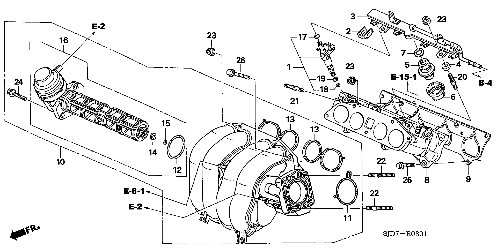 ACURA 17107-PNB-006 - Прокладка, впускний колектор autocars.com.ua