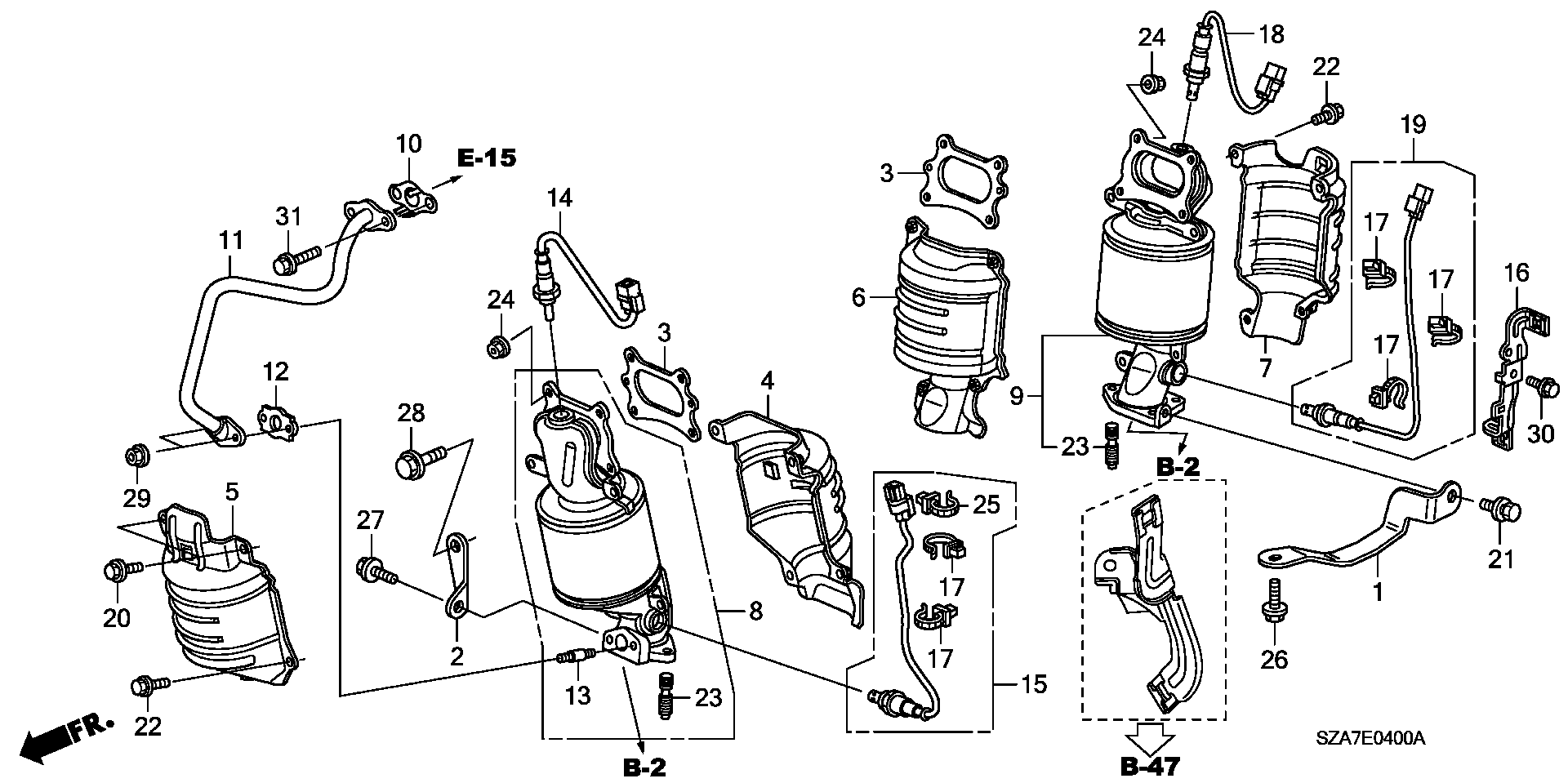 Honda 36532R70A01 - Лямбда-зонд, датчик кислорода avtokuzovplus.com.ua