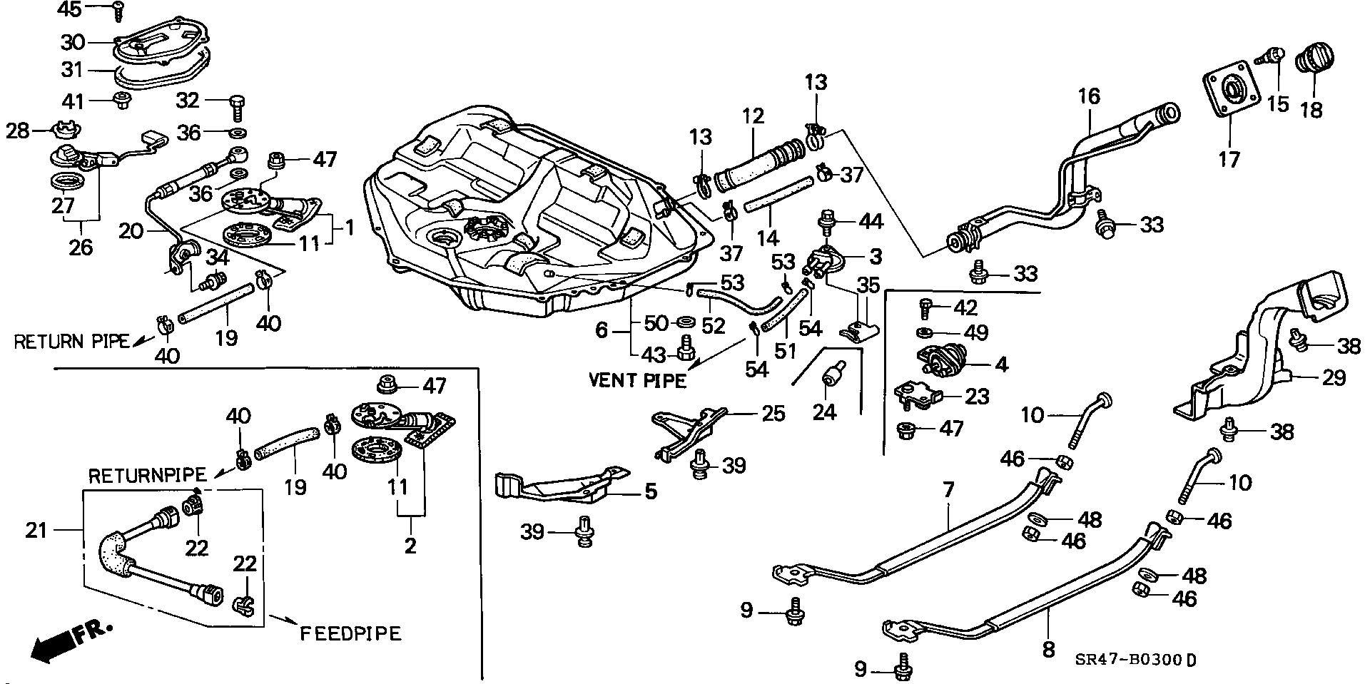 Honda 17500 SR3 A30 - Топливный бак avtokuzovplus.com.ua