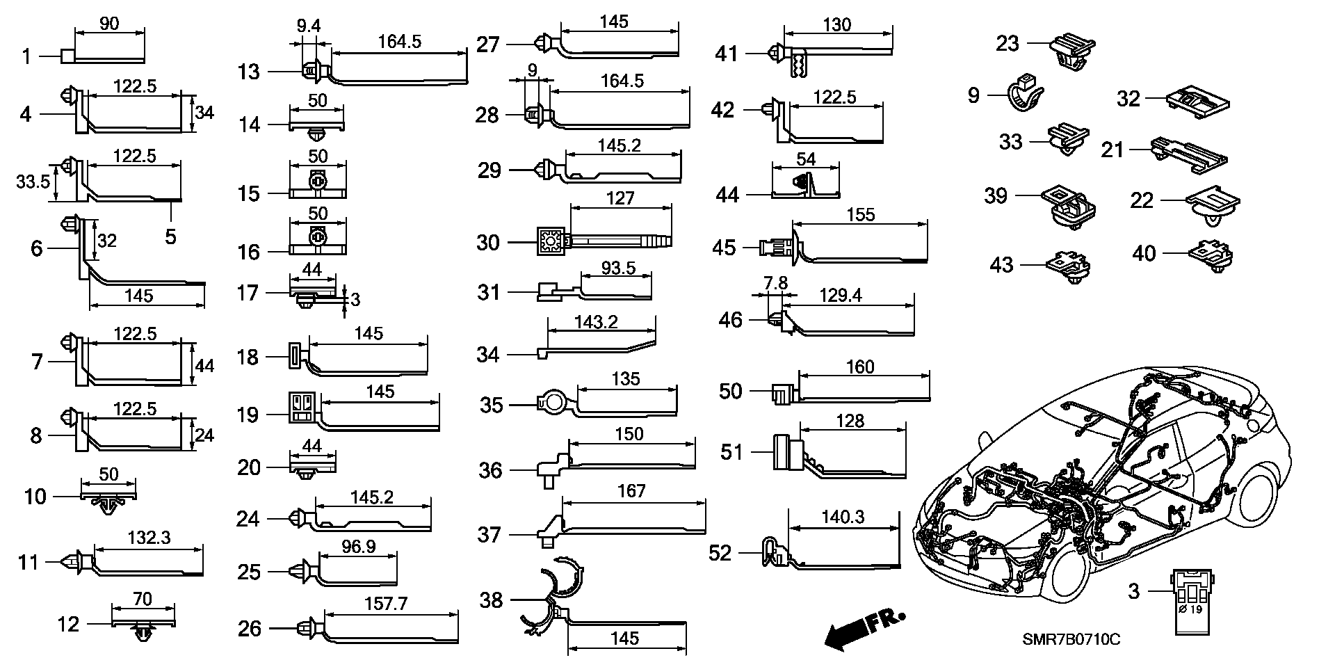 Honda 91531SFA003 - Гайка autocars.com.ua