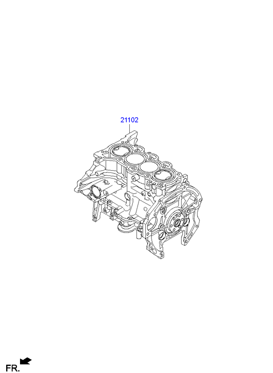 Hyundai 2D1822EU01 - Отдельная часть двигателя avtokuzovplus.com.ua