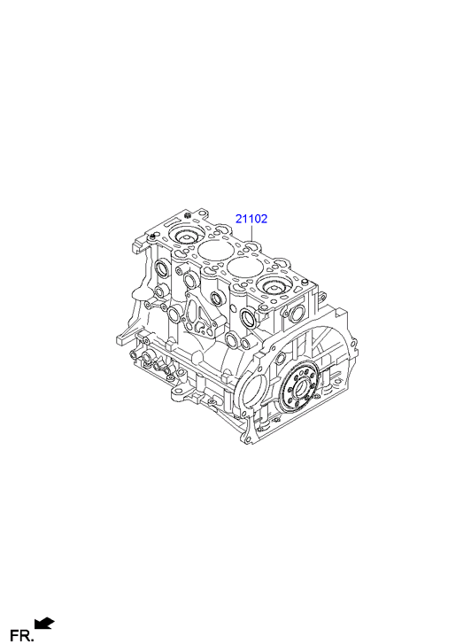 Hyundai Z57822AZ00A - Отдельная часть двигателя avtokuzovplus.com.ua