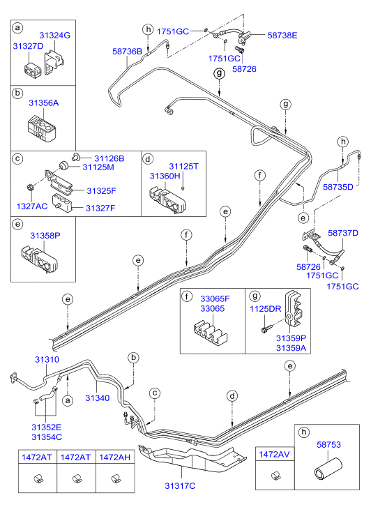 Hyundai 58738-3S301 - Тормозной шланг avtokuzovplus.com.ua