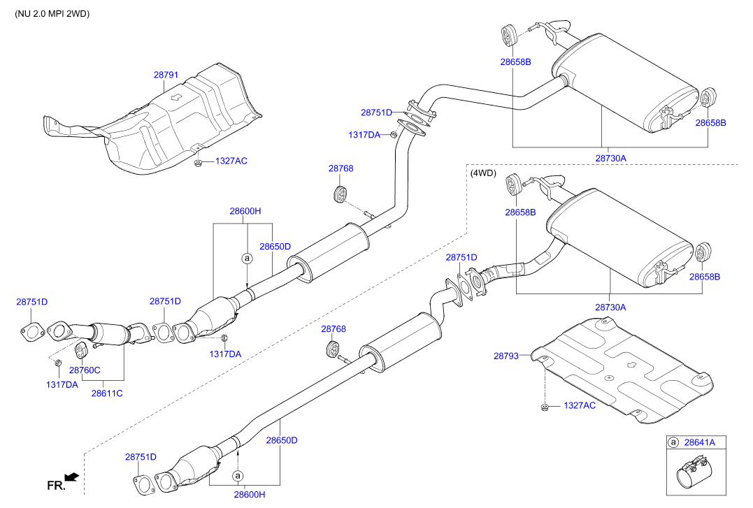 Hyundai 28610C9200 - Muffler assy - front avtokuzovplus.com.ua