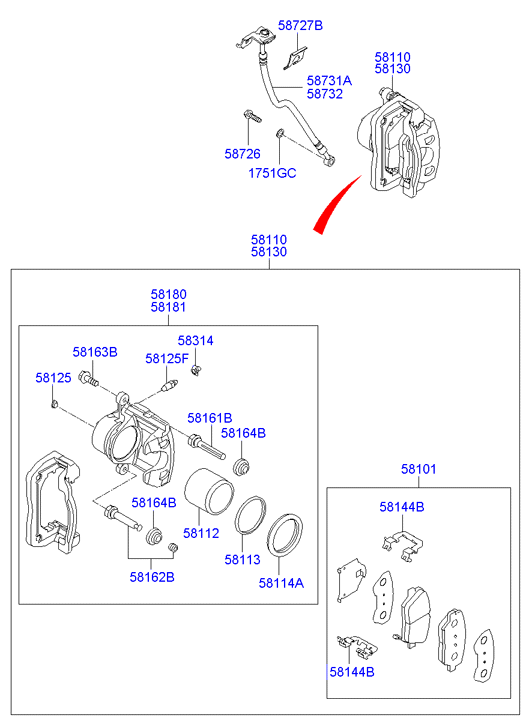 R Brake RB2147 - Тормозные колодки, дисковые, комплект autodnr.net