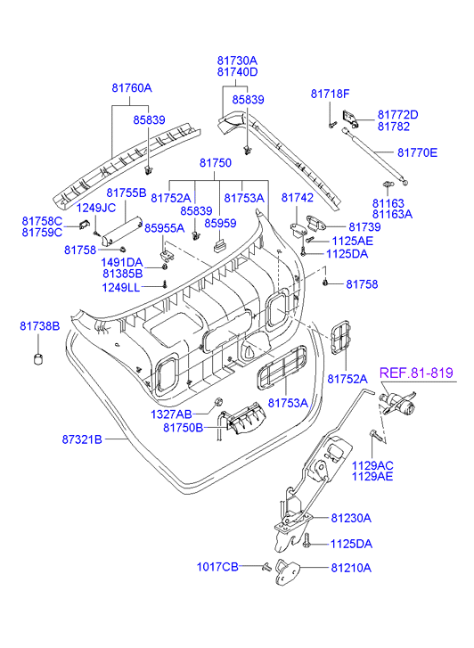 Parts-Mall PQA-202 - Амортизатор багажника HYUNDAI ELANTRA XD PMC 817712D210 autodnr.net