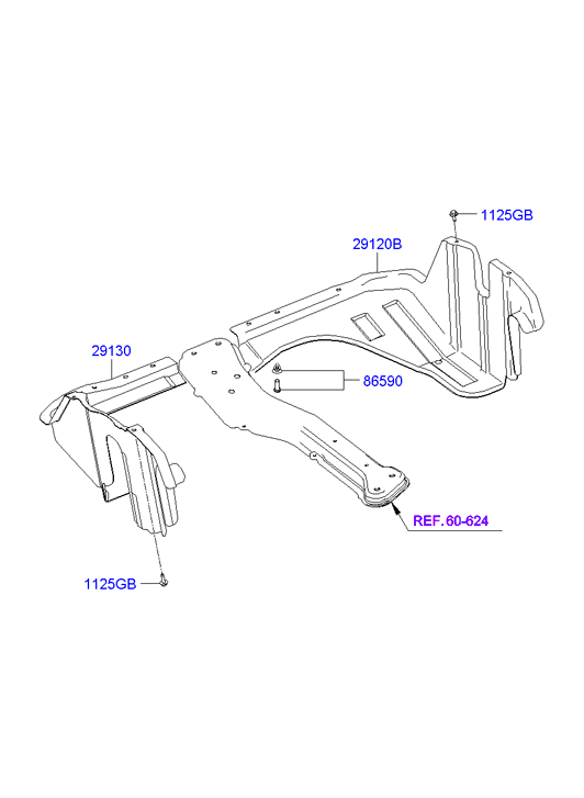 Hyundai 29130-17000 - Ізоляція моторного відділення autocars.com.ua