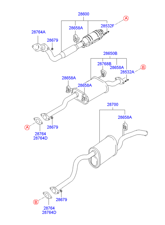 Hyundai 28764-28030 - Уплотнительное кольцо, труба выхлопного газа avtokuzovplus.com.ua