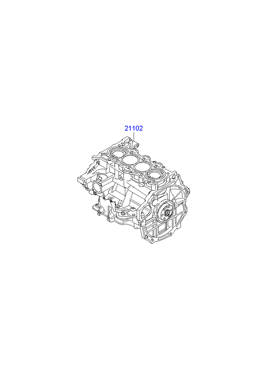 Hyundai 214N22BU00 - Отдельная часть двигателя avtokuzovplus.com.ua