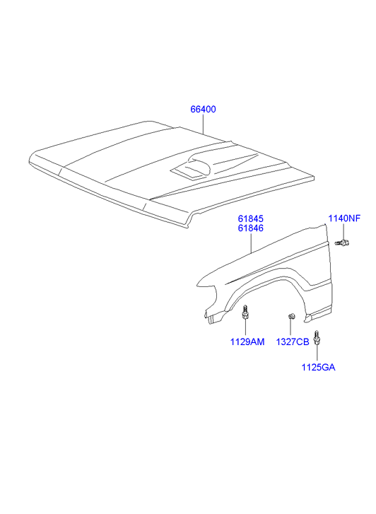 Hyundai HR508261 - Крыло avtokuzovplus.com.ua