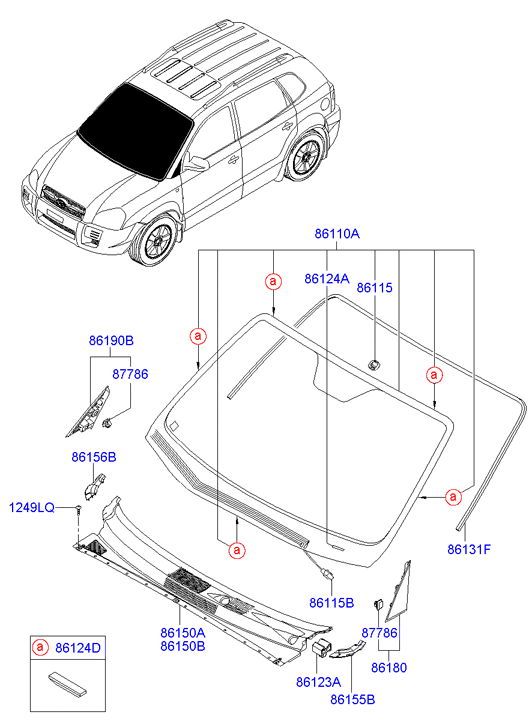 Hyundai 1249304127B - Зажим, молдинг / защитная накладка car-mod.com