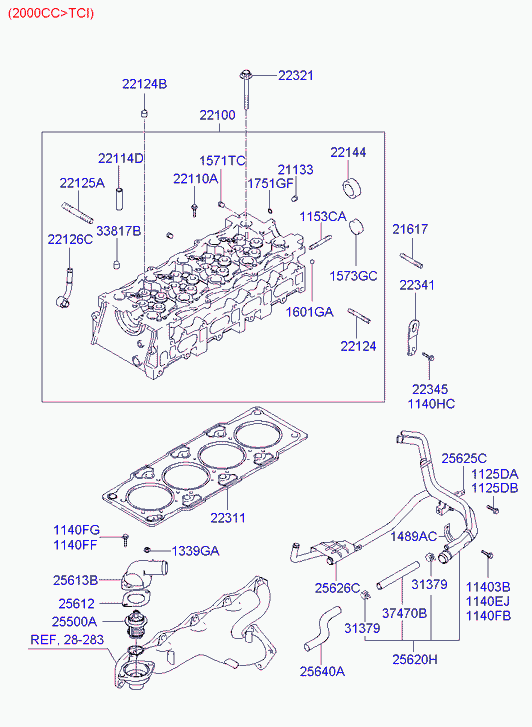 Parts-Mall P1J-A007 - Прокладка термостата HYUNDAI ACCENT PMC 2561226001 autodnr.net