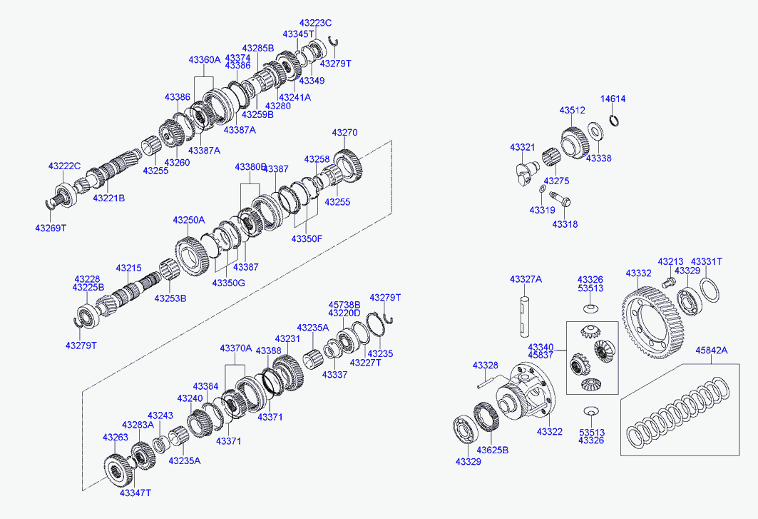 KIA 4322339040 - Підшипник autocars.com.ua