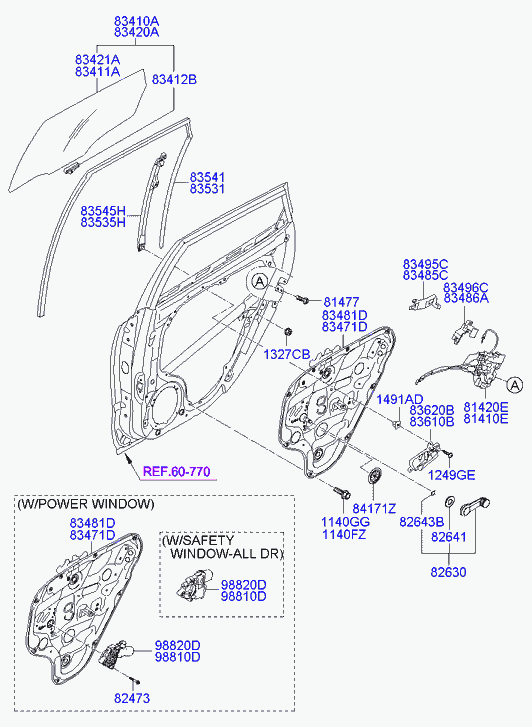 Hyundai 83471-2L010 - Стеклоподъемник avtokuzovplus.com.ua