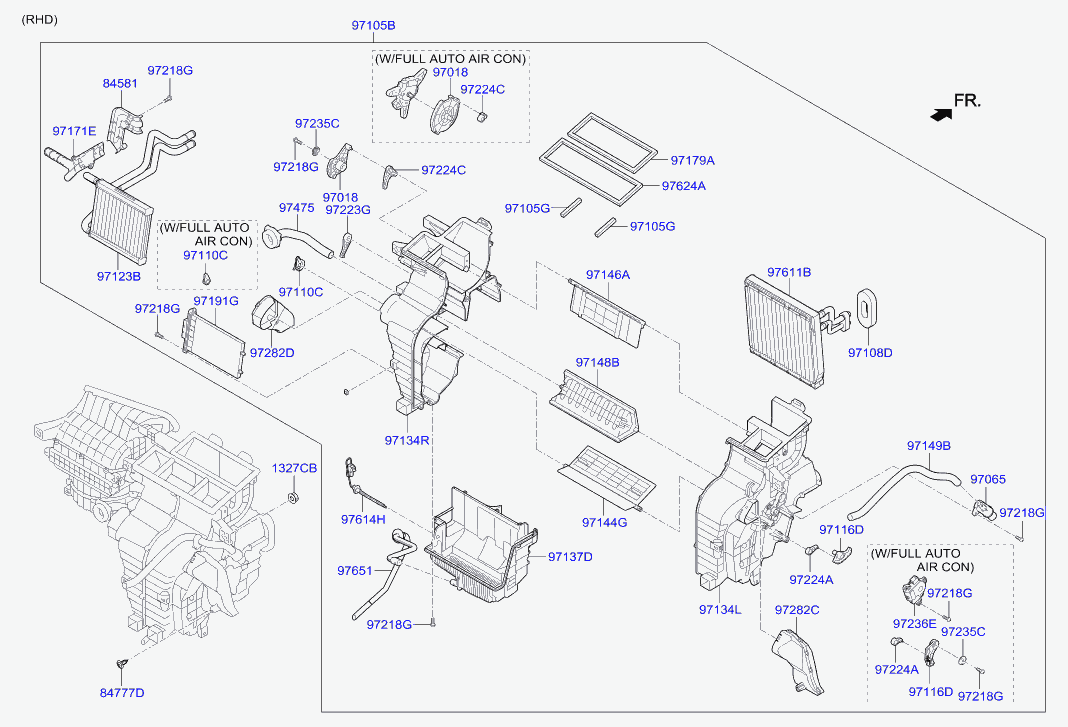 Hyundai 97138C8000 - Теплообменник, отопление салона avtokuzovplus.com.ua