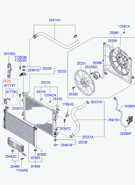 LYNXauto RB-1711 - Радиатор охлаждения паяный AT HYUNDAI SonataNF 2.0-2.4 05-10  KIA MagentisMG 2.0-2.7 05> autodnr.net