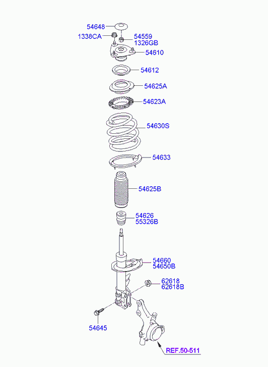 Hyundai 54651-2R600 - Амортизатор avtokuzovplus.com.ua