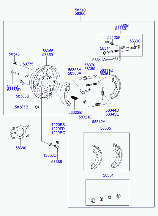 Kavo Parts KBS-3402 - Комплект тормозных колодок, барабанные autodnr.net