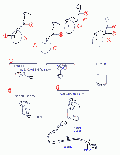 Hyundai 9568936000 - Стартер autocars.com.ua