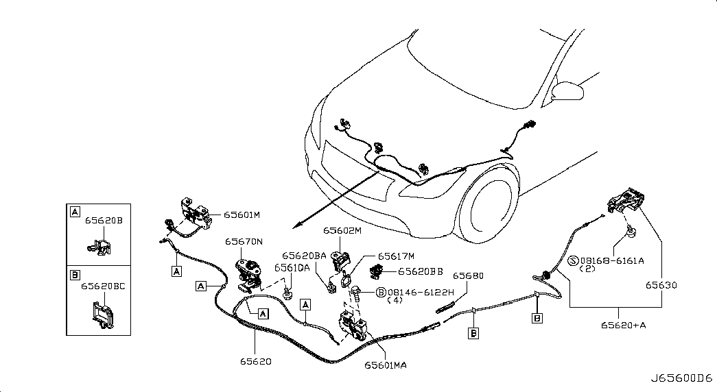 NISSAN 0155200661 - Зажим, молдинг / защитная накладка avtokuzovplus.com.ua