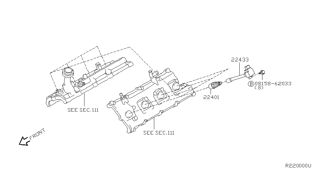 NISSAN 22448-7S015 - Котушка запалювання autocars.com.ua