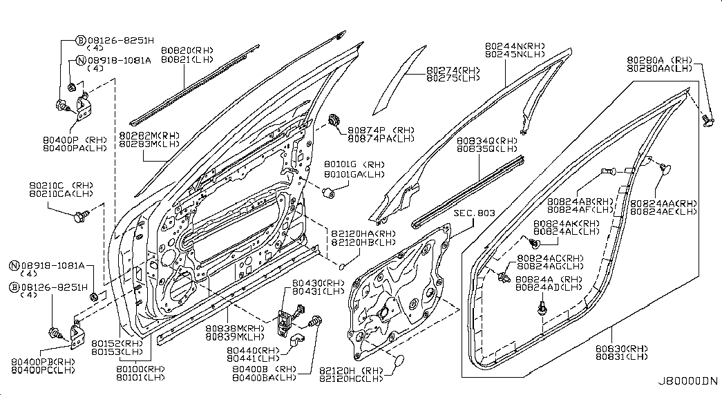 NISSAN 8085089923 - CLIP-WEATHERSTRIP autocars.com.ua