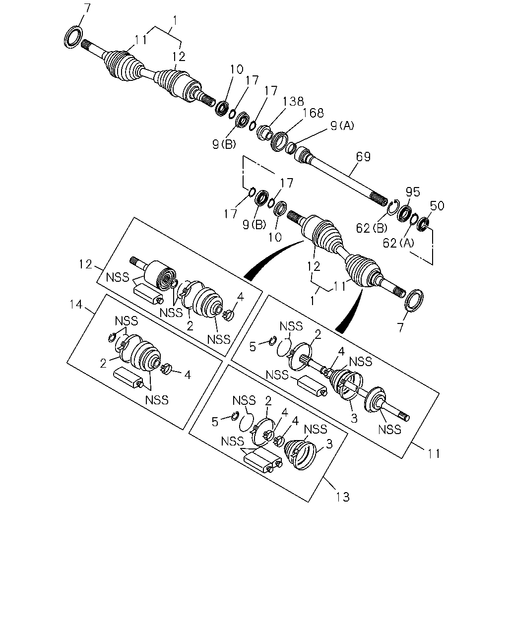 ISUZU 8-98147-245-2 - Приводний вал autocars.com.ua