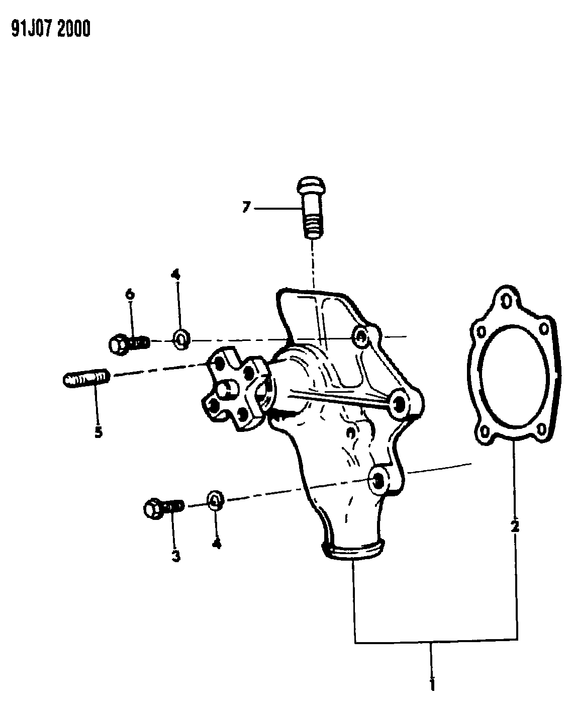 Jeep 462 6054 - Водяной насос avtokuzovplus.com.ua