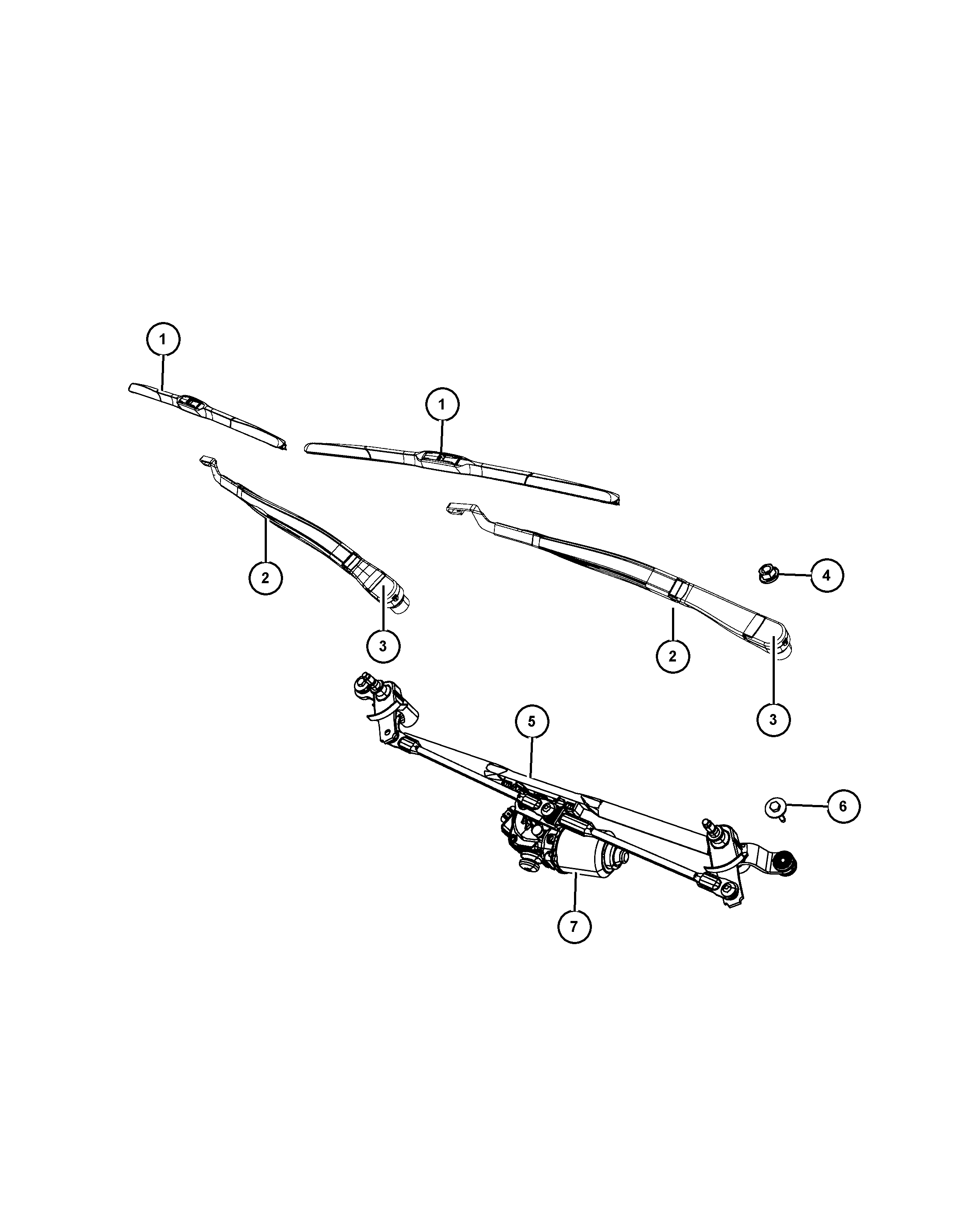 Jeep 68194 930AA - Щітка склоочисника autocars.com.ua