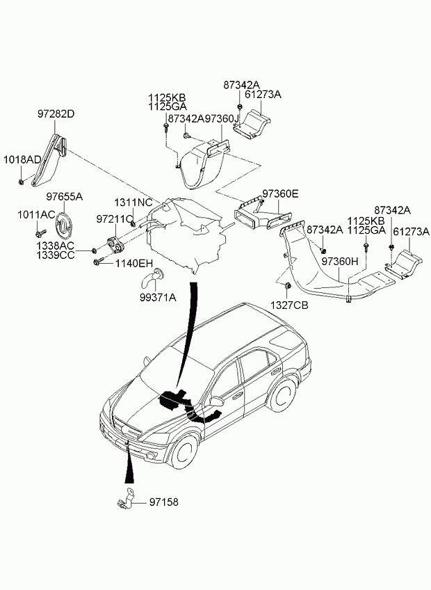 Hyundai 1018805163 - Зажим, молдинг / защитная накладка car-mod.com