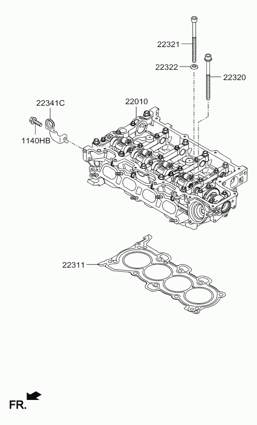 Hyundai 22321-2E000 - Болт головки циліндра autocars.com.ua