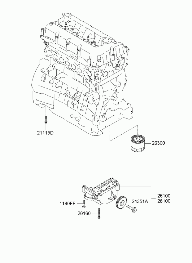 Hyundai 213102G010 - Масляний насос autocars.com.ua