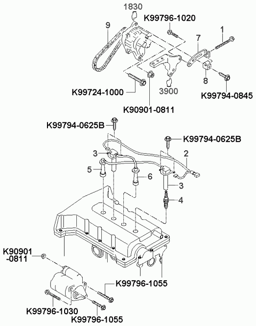 KIA 0K0111-8110 - Свічка запалювання autocars.com.ua