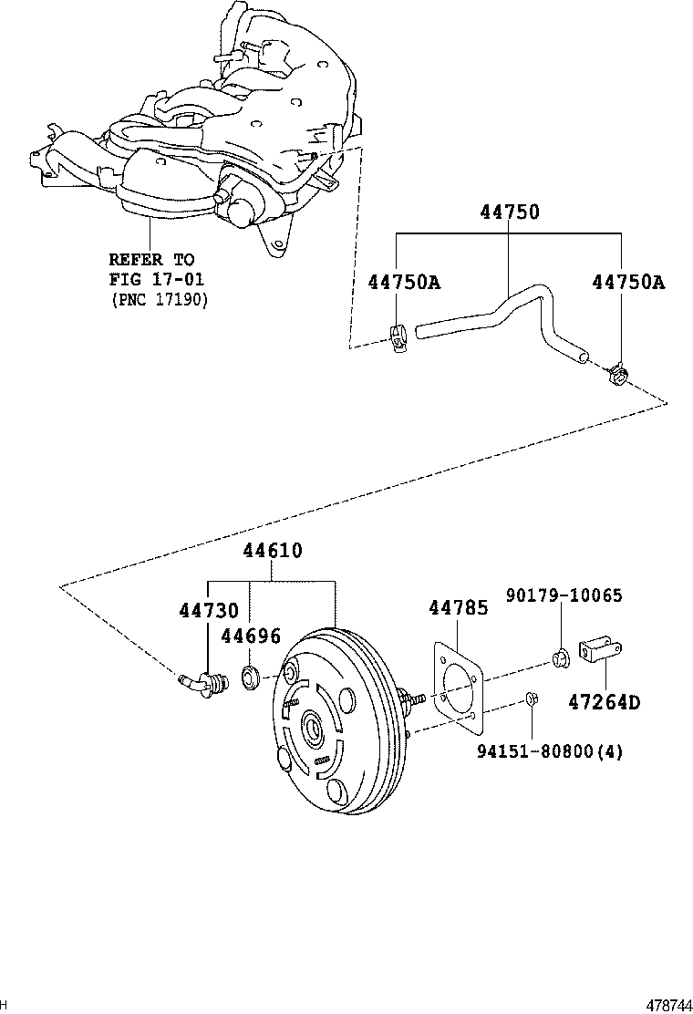 TOYOTA 44610-53360 - Підсилювач гальмівної системи autocars.com.ua