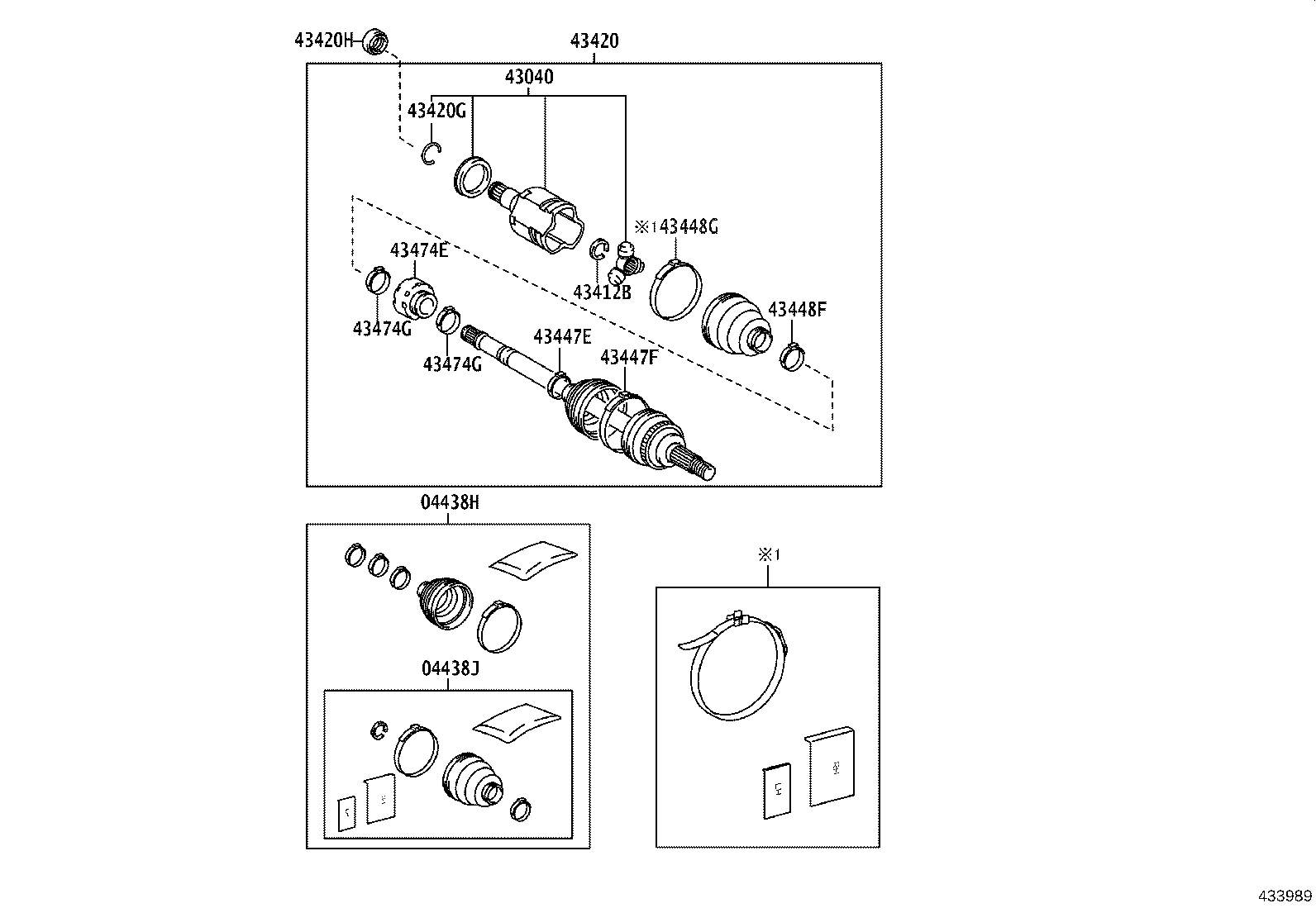 TOYOTA 42345-33140 - Затискача хомут autocars.com.ua