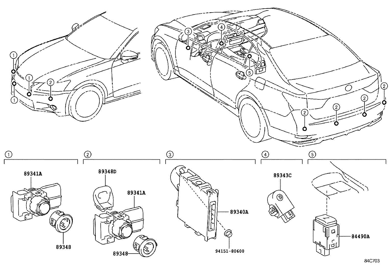 TOYOTA 89341-76010-A0 - Датчик, система допомоги при парковці autocars.com.ua