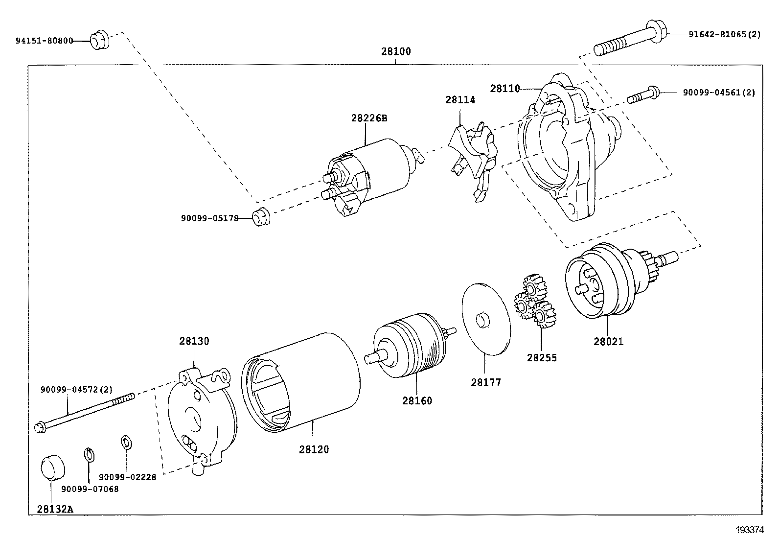 TOYOTA 28130-31070 - Кронштейн, вугільна щітка autocars.com.ua