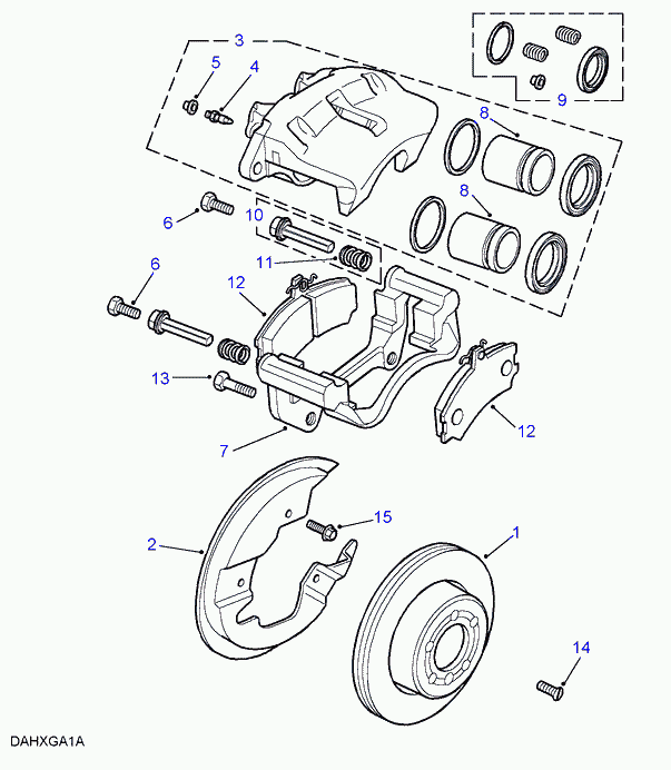 Rover STC3685 - Гальмівні колодки, дискові гальма autocars.com.ua