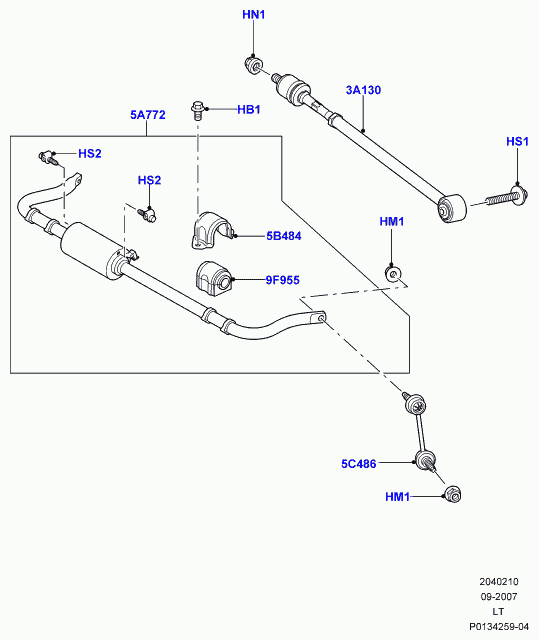 Febest 2923-DIIIR - Тяга стабилизатора задняя land rover discovery iii  2005-2009 autodnr.net