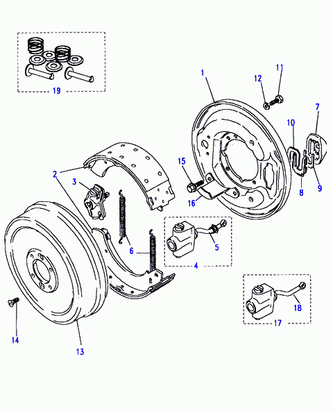 Brake Engineering SH2201 - Комплект тормозов, ручник, парковка autodnr.net